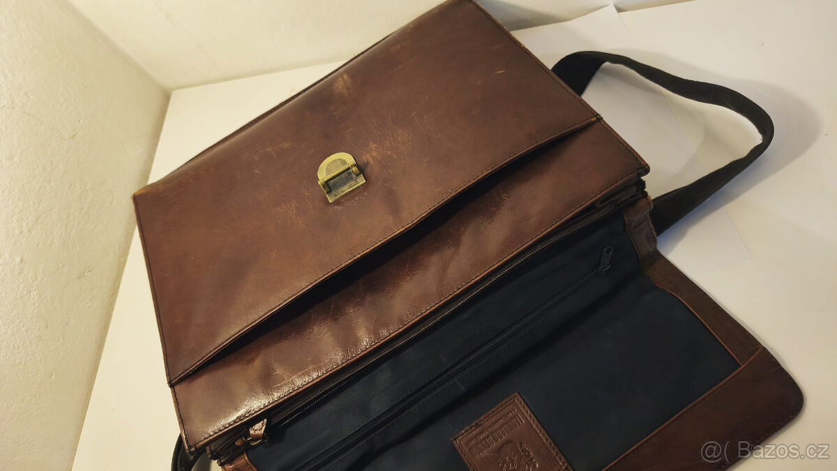 Kožená pánská aktovka LEONHARD HEYDEN Cambridge - hnědá - 7