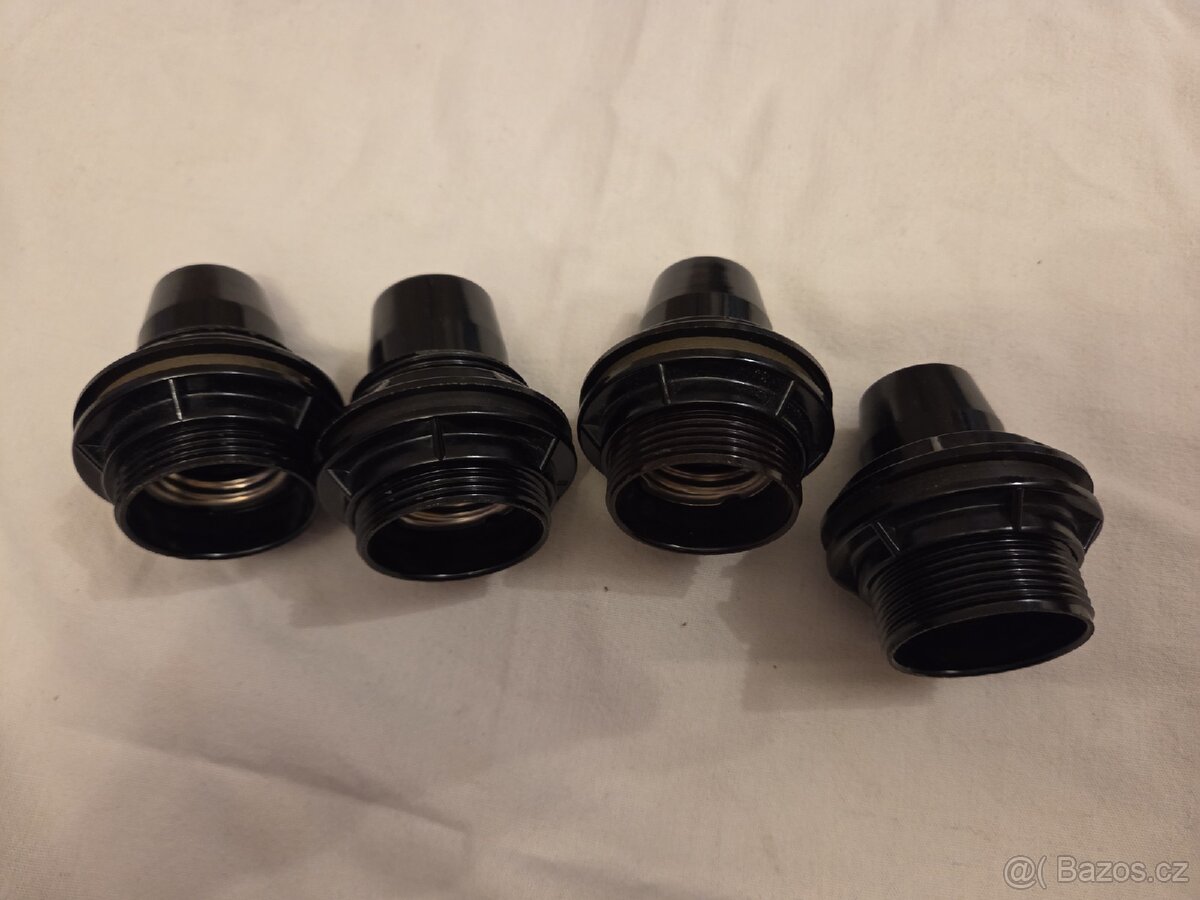 "RETRO" dvojzásuvky, objímky a průběžný kolébkový vypínač - 7