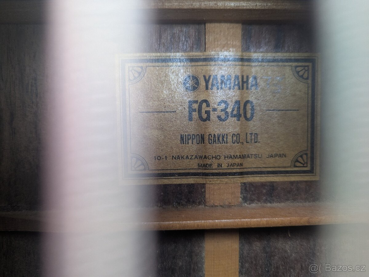 Kytara Yamaha FG 340 - 7