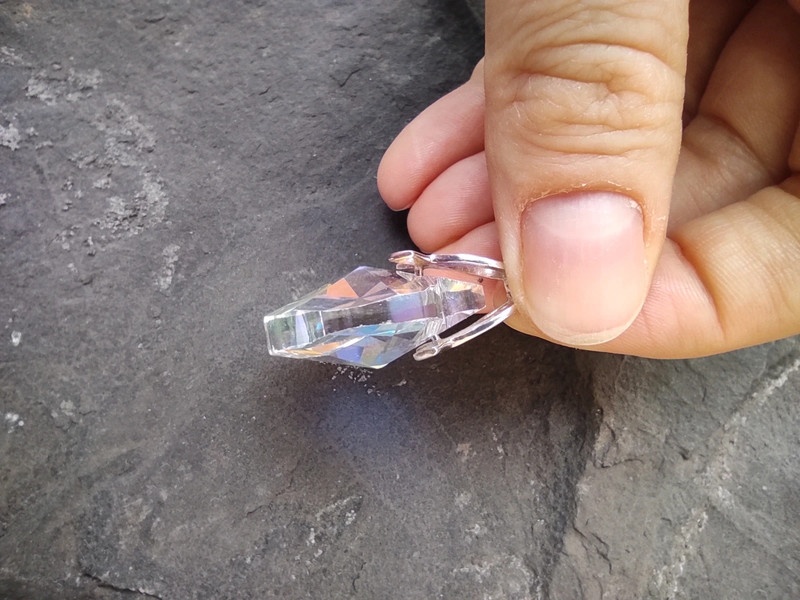 Stříbrný přívěsek srdce Swarovski - 7