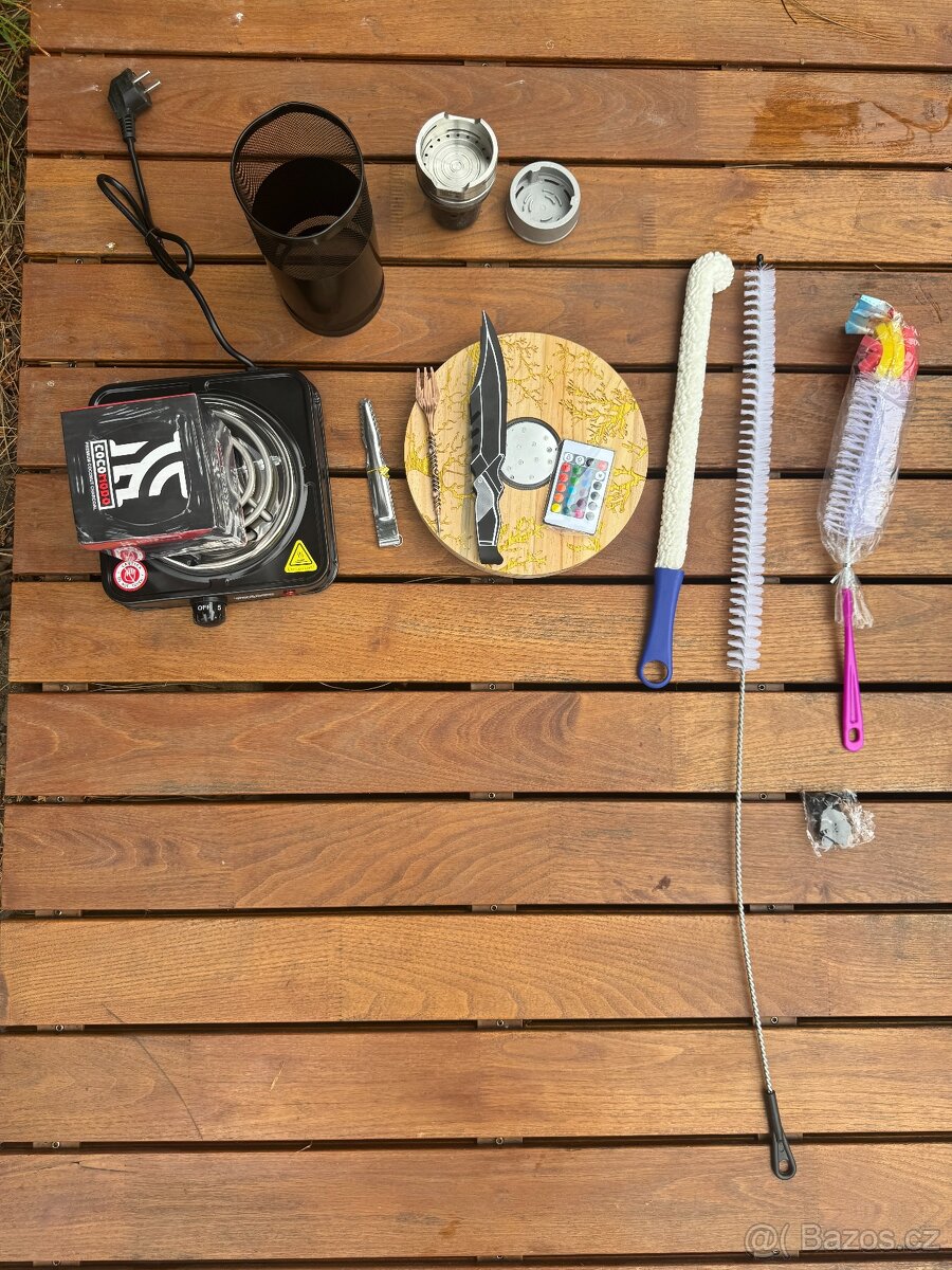 Prodám vodní dýmku Vyro Versa Black s kompletním příslušenst - 7