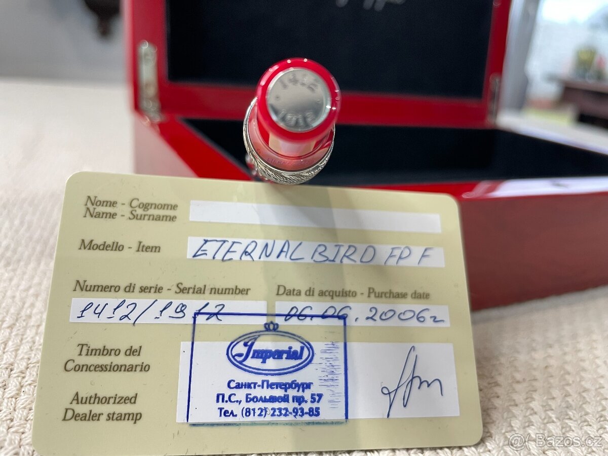 Luxusní stříbrné sběratelské pero Montegrappa Eternal Bird - 7