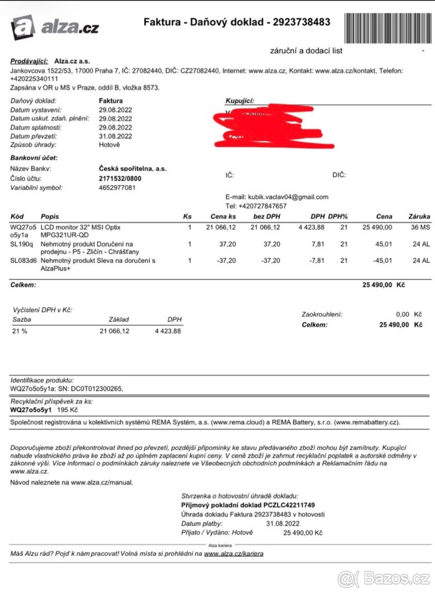 32" MSI Optix MPG321UR-QD s Quantum Dot/3 840 × 2 160/144Hz - 7