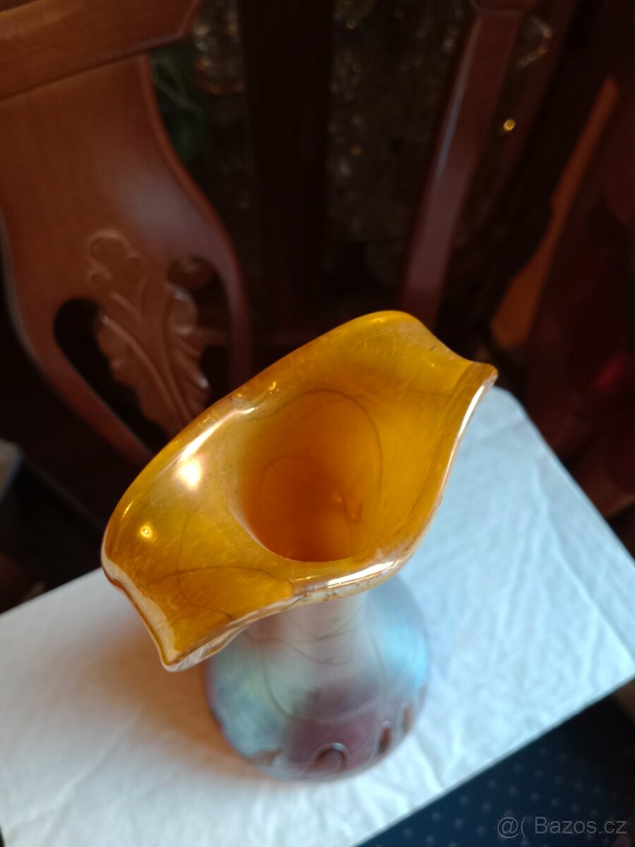 Krásná,autorská secesní váza - Václav Štěp - 7