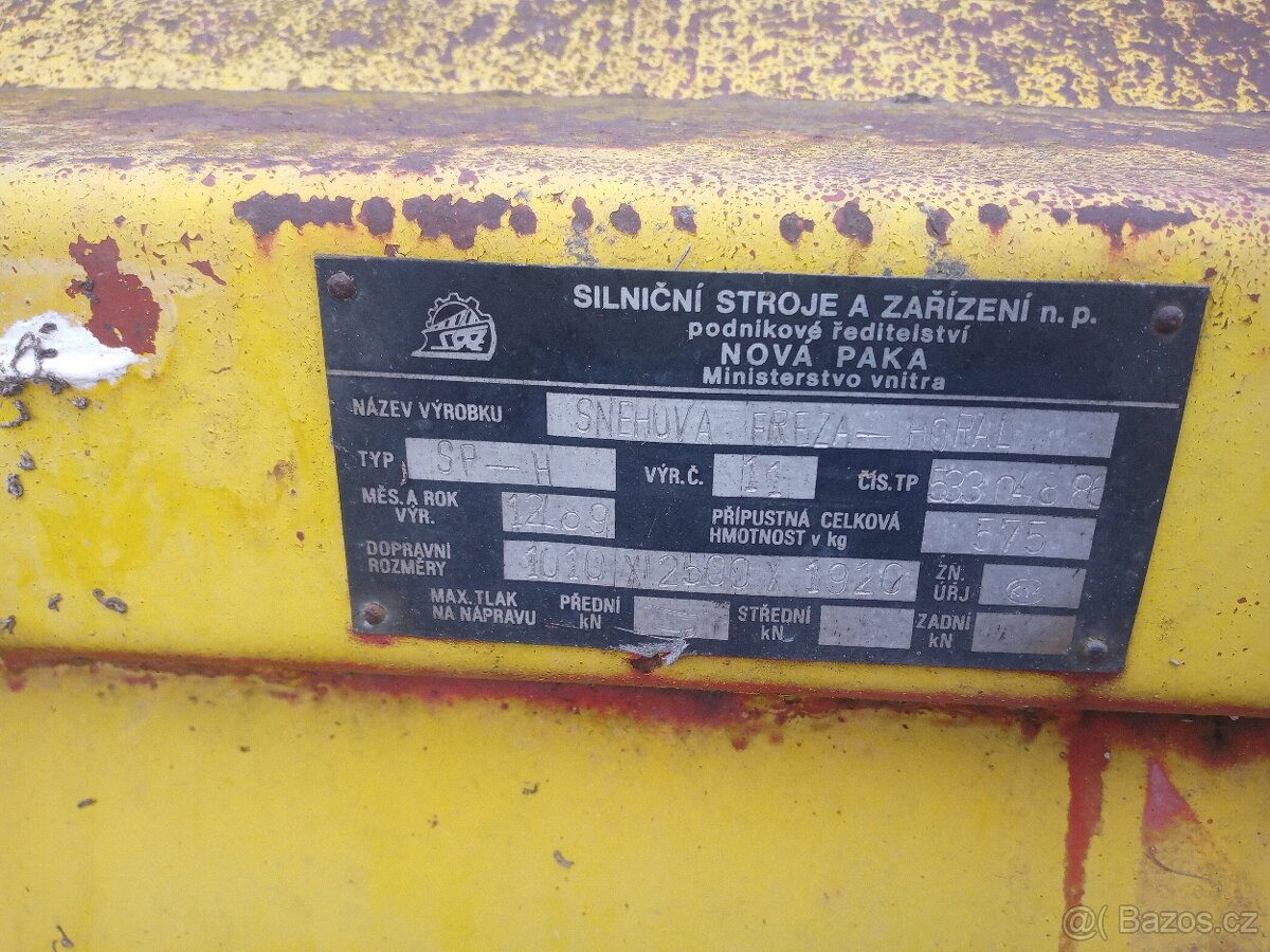 Prodám sněhová fréza horal - 7