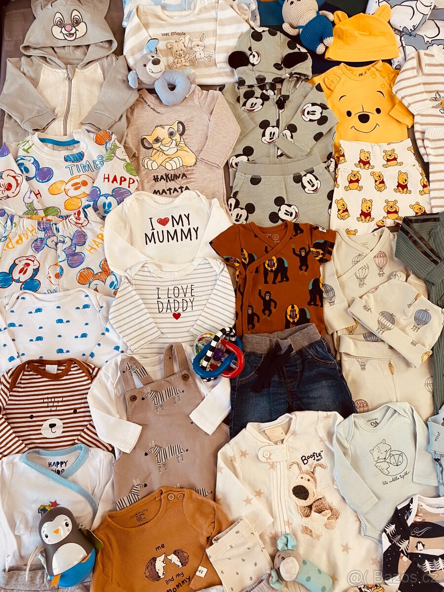 Balík oblečení na miminko 0-6 m unisex - 7
