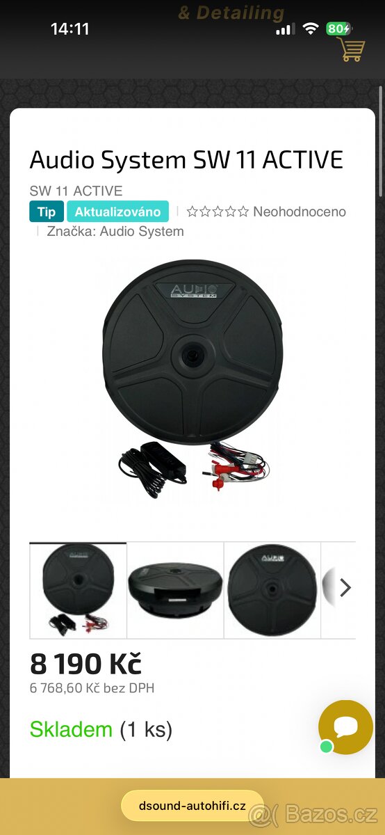Subwoofer do rezervy Audio System SW11 - 7