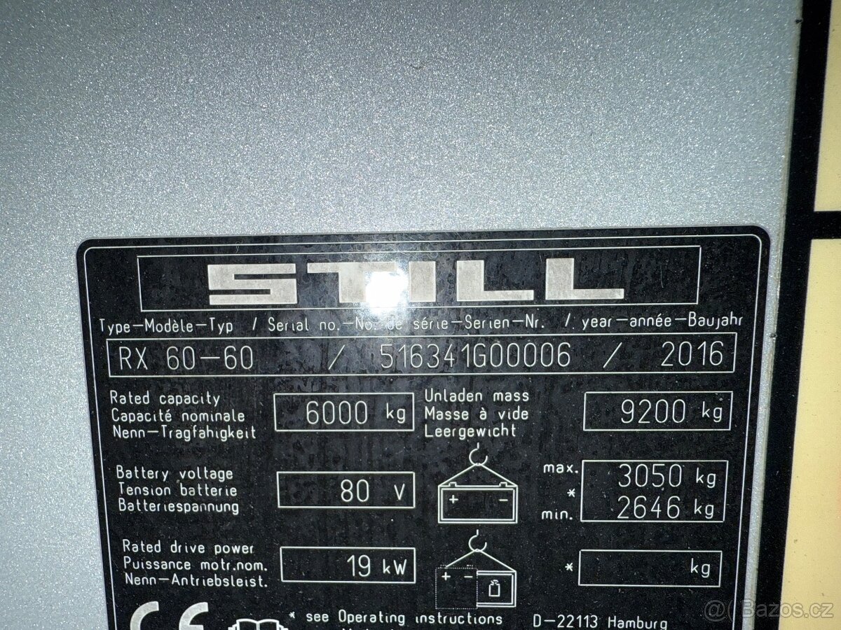 ✳️ El. vysokozdvižný vozík Still RX 60-60 pouze 2106 mth ✳️ - 7