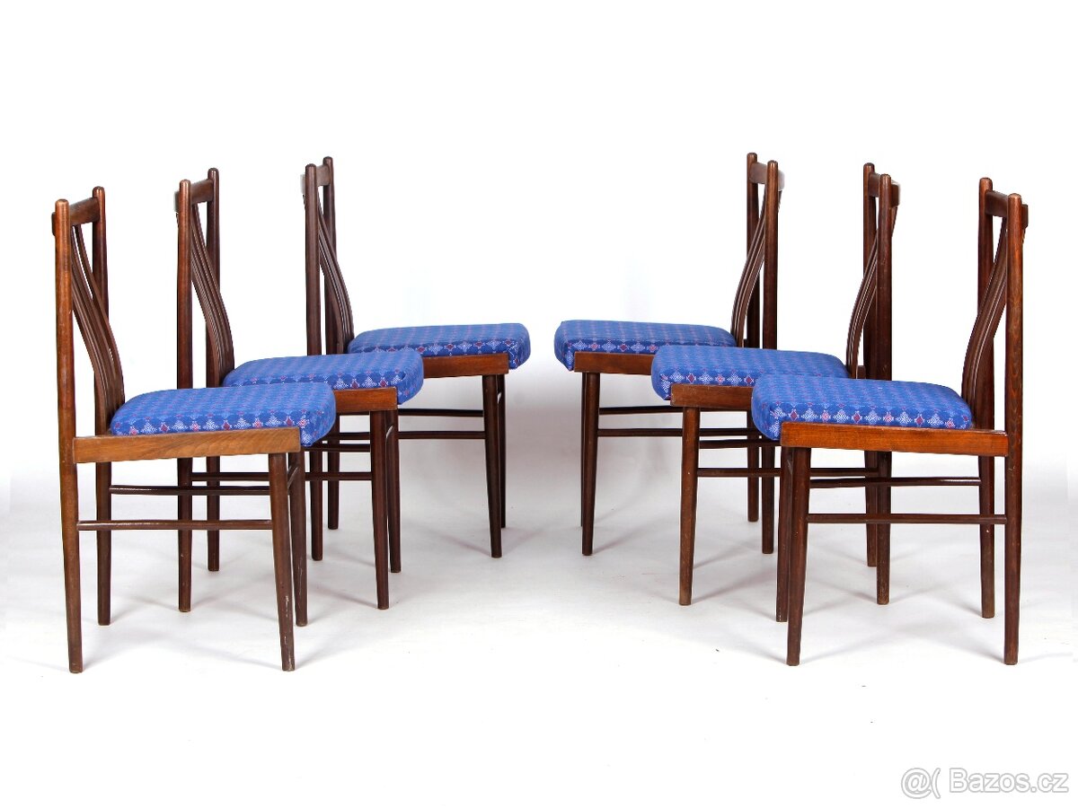 LEVNÉ jídelní židle, 100 % stav, 6 ks - 7