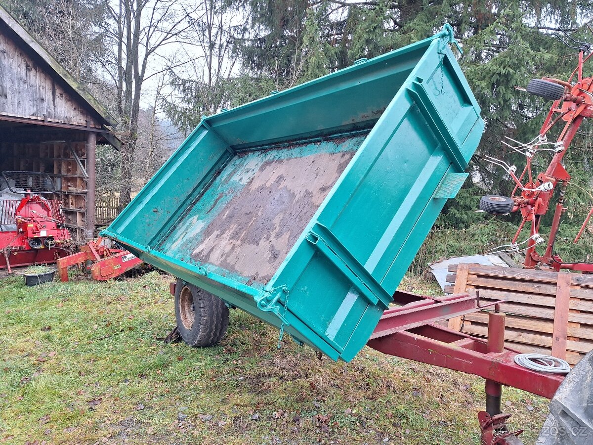 Vlek, přívěs, třístranný sklápěč - 7