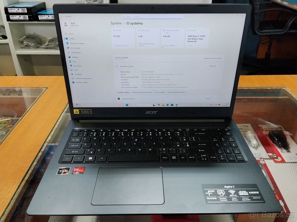 Acer Aspire 3 – výkonný notebook s velkým SSD - 7