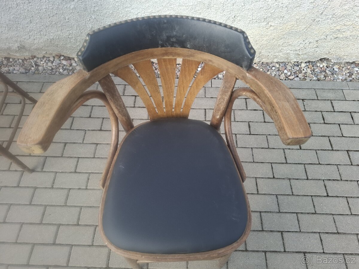 12x stare barové židle - 7