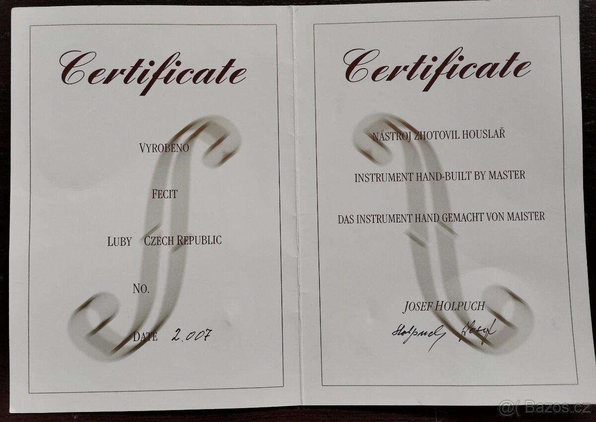 mistrovské violoncello Josef Holpuch - 7