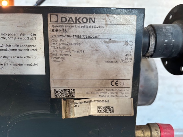 Prodám kotel Dakon DOR F16 - 7