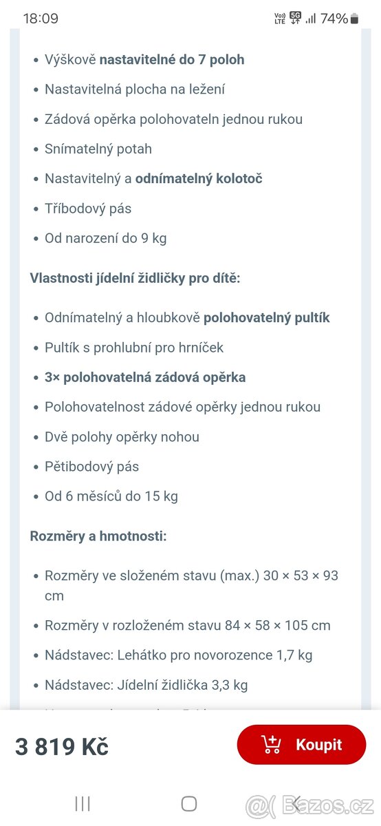 Dětská jídelní židle - 7