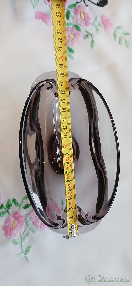 Popelník hutní sklo - 7