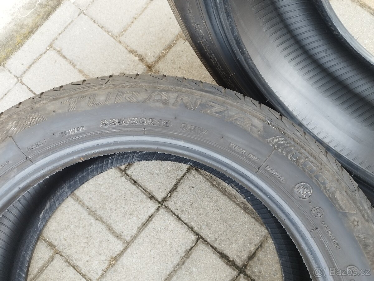 225/50 r18 - 2 ks LETNÍ - BRIDGESTONE - 7