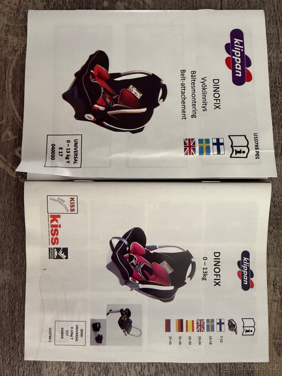 Dětská autosedačka - vajíčko Klippan (Dinofix) - 7