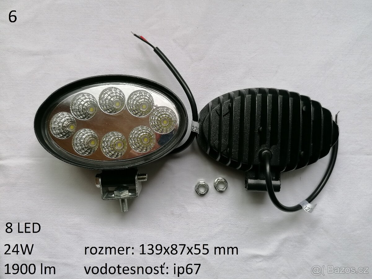 Prodám led diodové pracovní, couvací světla osvětlení stroje - 7