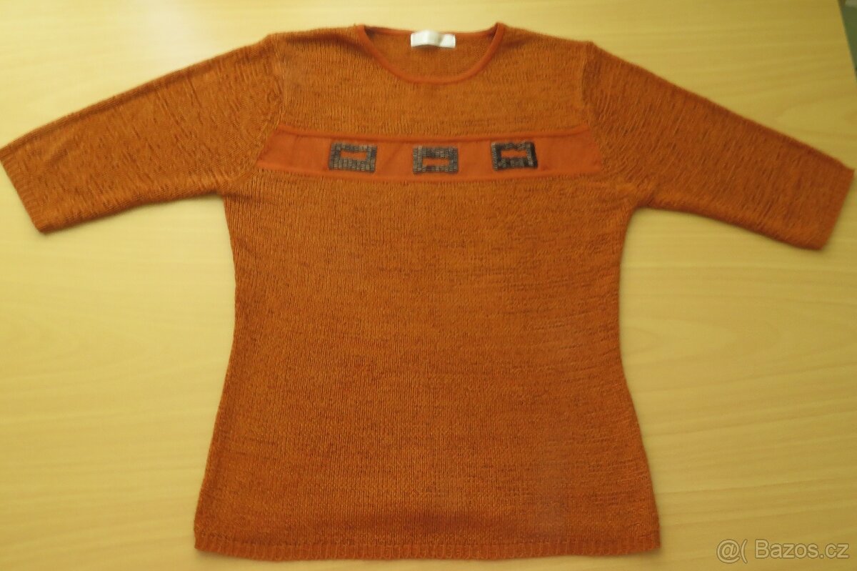 Pletené svetříky, vel. 40-42 (6 ks) - 7