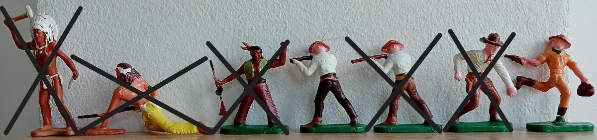 Westernové figurky z DDR, Polska - 7