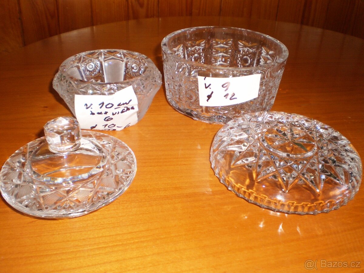 sklo - broušené - více kusů - dědictví ++nové++ - 7