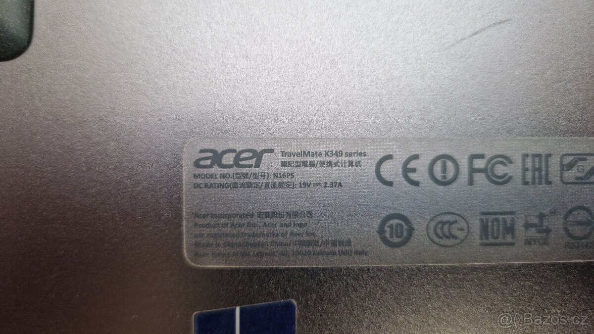 Acer TravelMate X349 na náhradní díly - 7