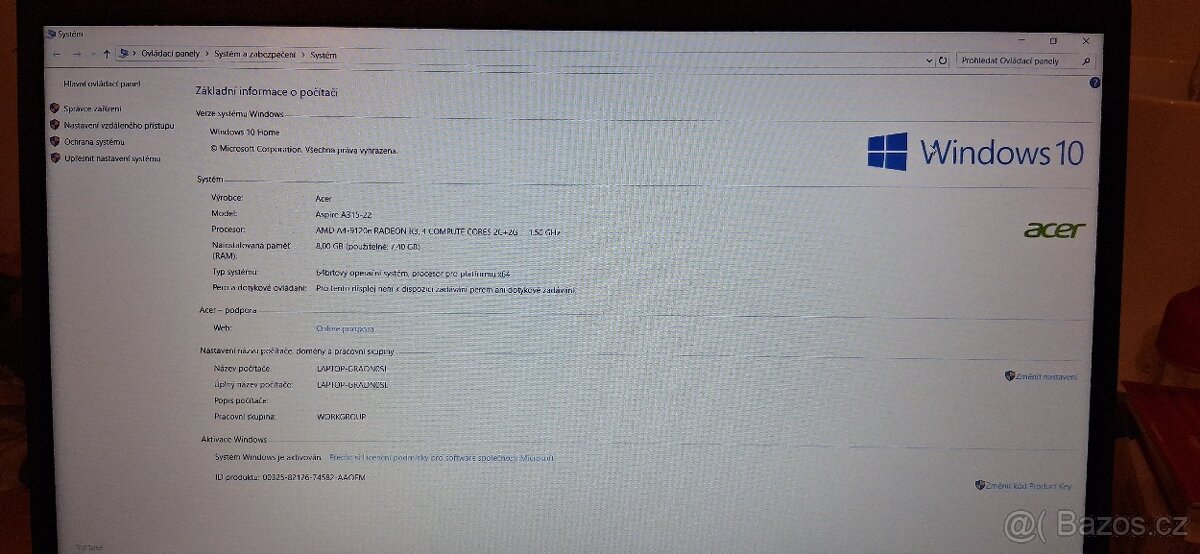 Notebook Acer 3 aspire - 7