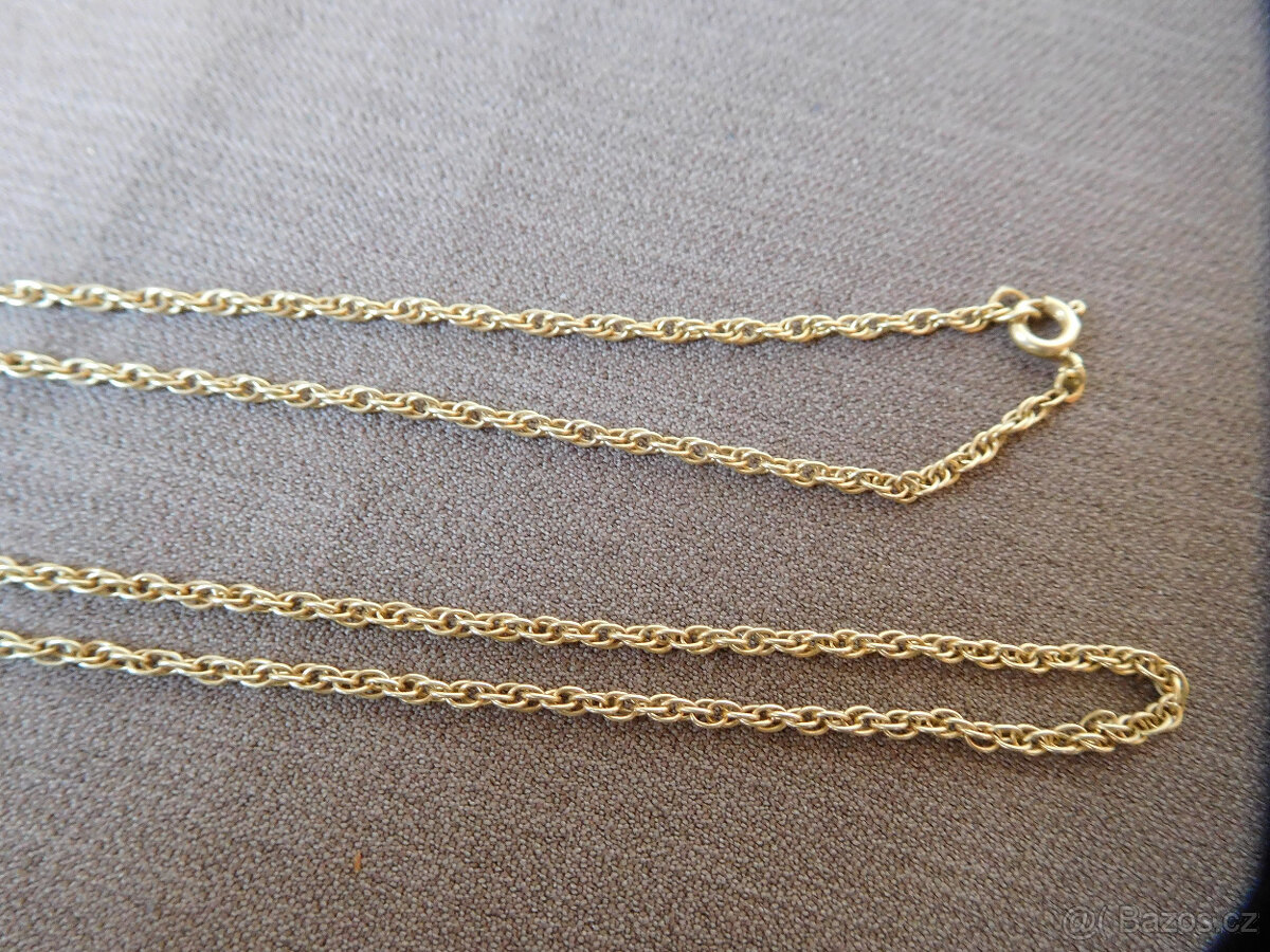 ZLATÝ ŘETÍZEK - NÁHRDELNÍK - 14k - 7