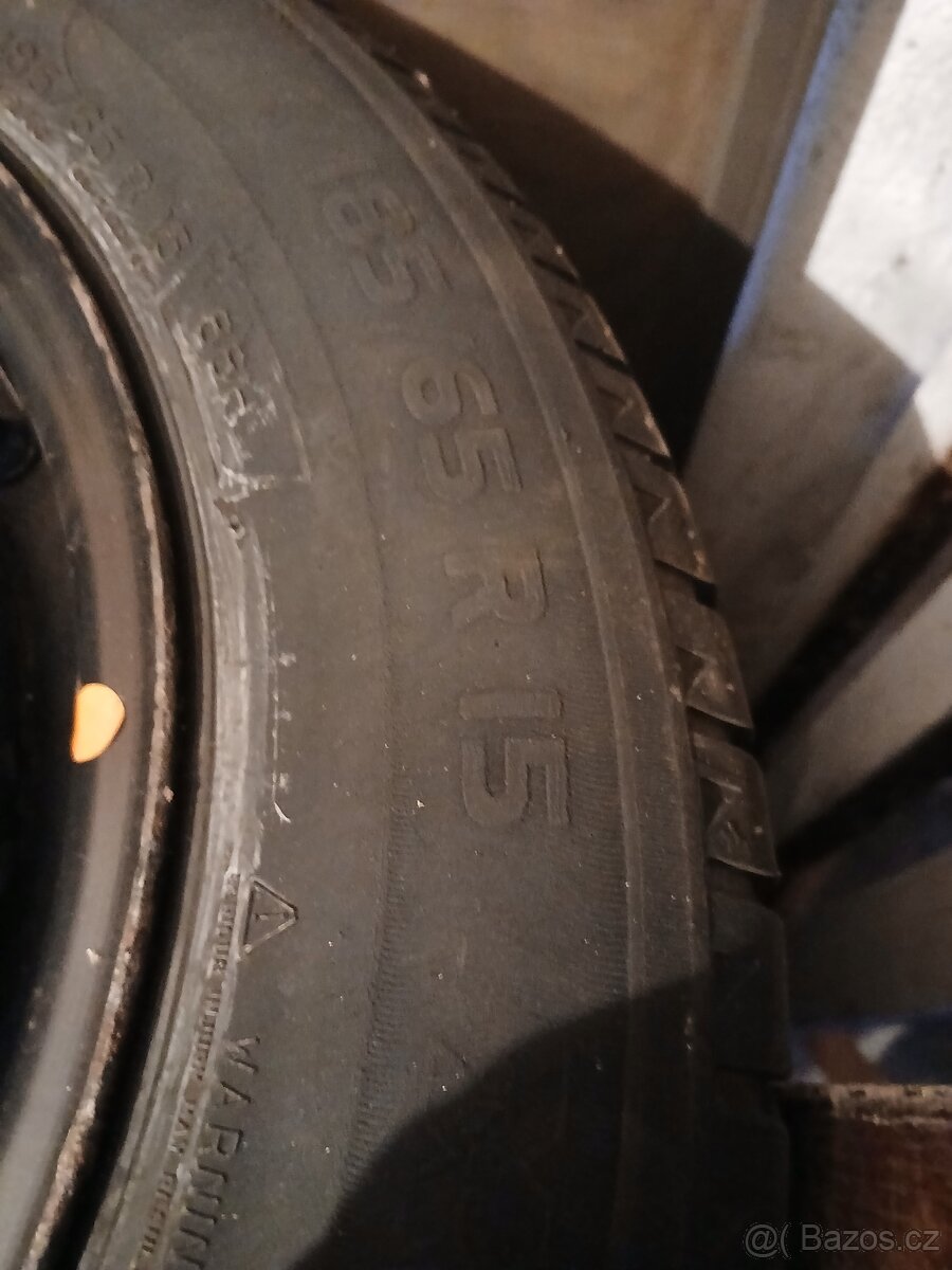 Kia Ceed 4x plechové disky + poklice, pneu letní - 7