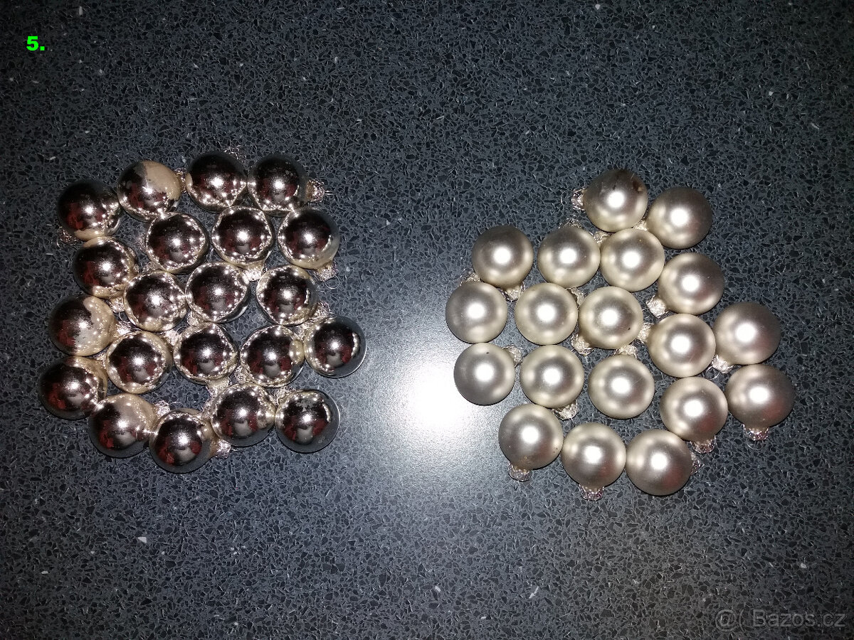 Vánoční stromek umělý + stojan, vánoční baňkky a jiné - 7