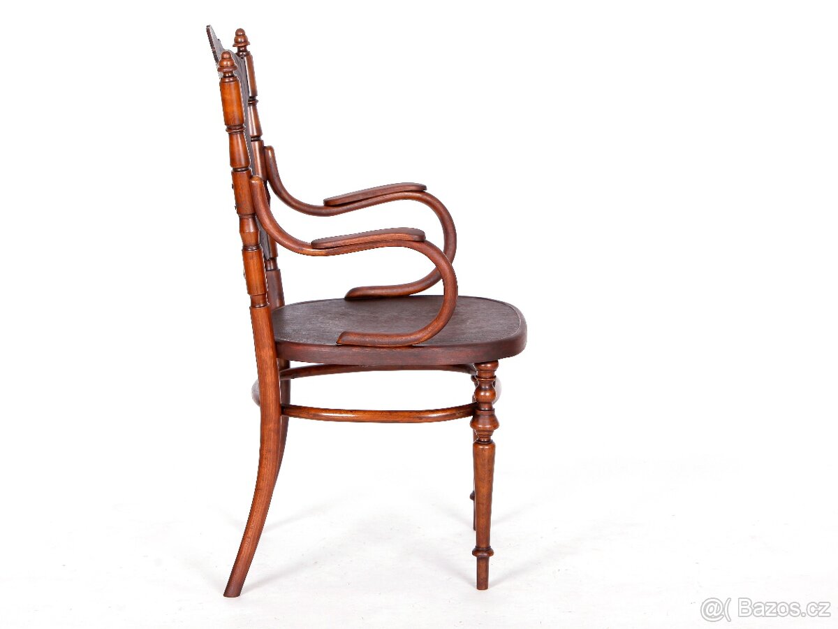 Starožitná sběratelská židle J&J Kohn 1880. - 7