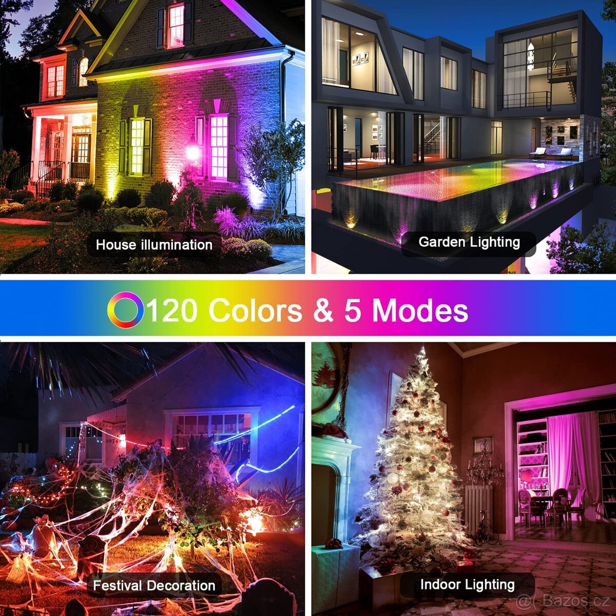 40W RGB LED světlomet - 7