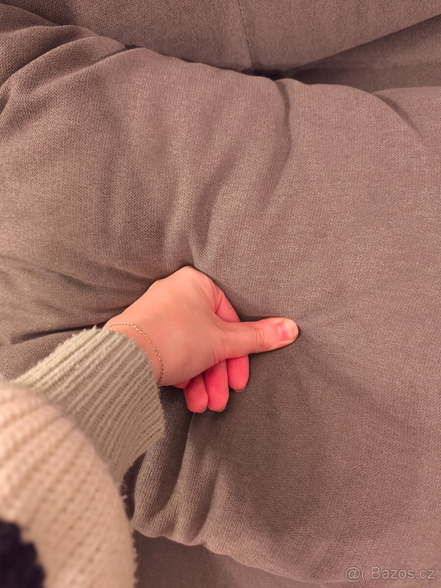 Šedá rozkládací pohovka, délka 200 cm - 7