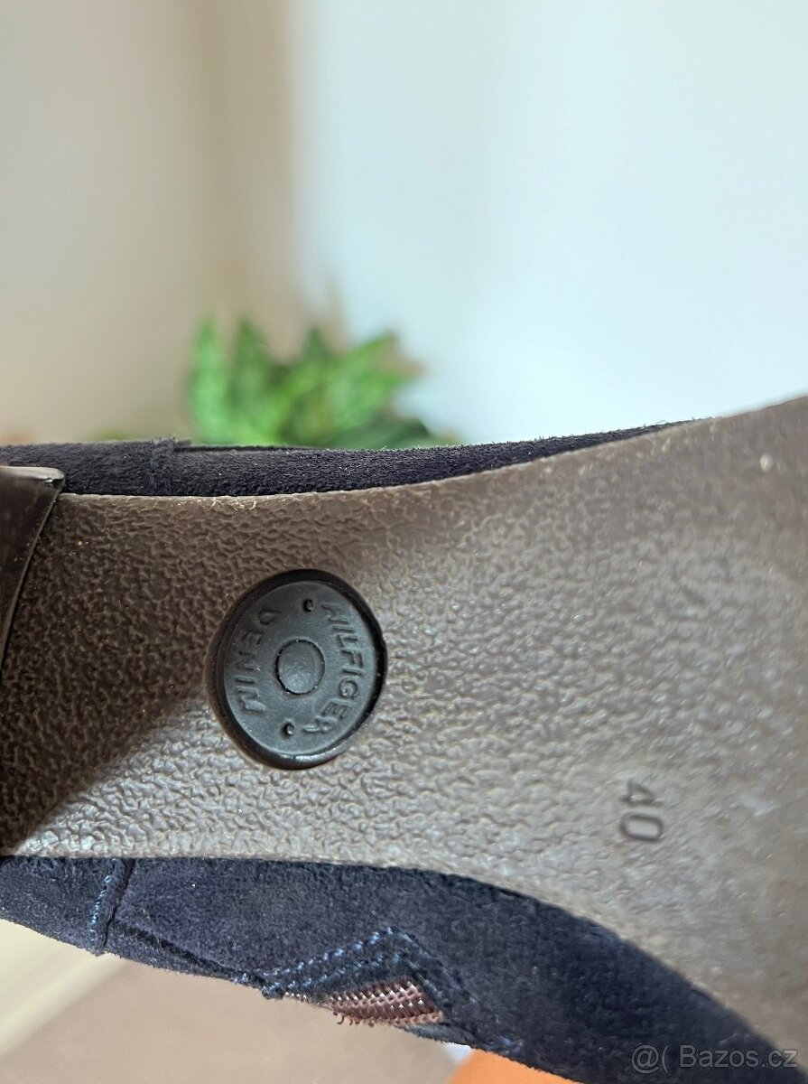 Tommy Hilfiger kožené zimní boty na podpatku - 7