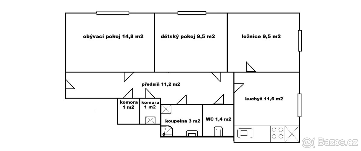 PRODEJ ZREKONSTRUOVANÉHO BYTU 3+1 V ROKYCANECH - 7