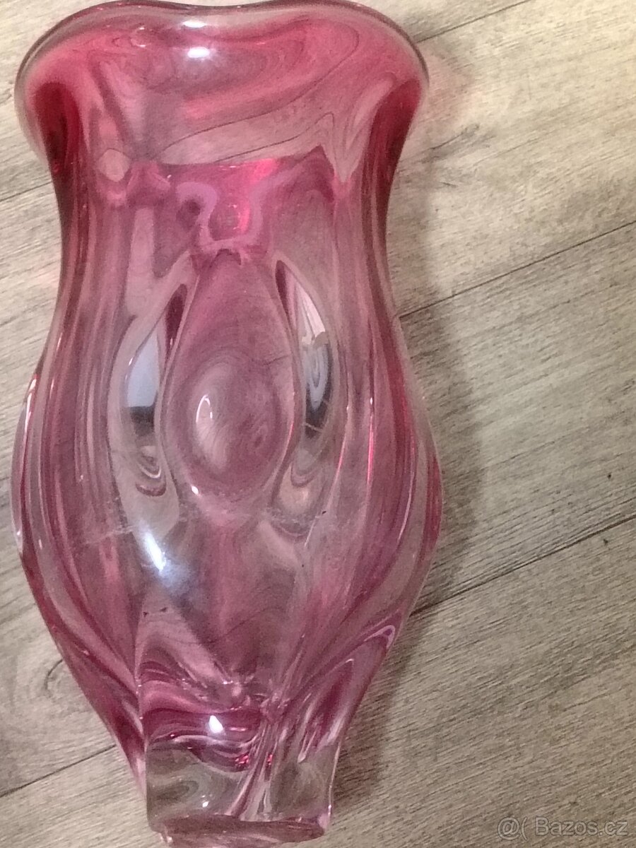 Váza hutní sklo - 7