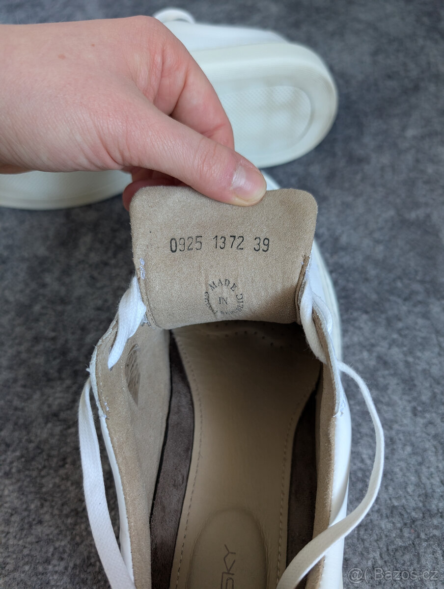 Celokožené bílé tenisky Vasky Glory White vel. 39 - 7