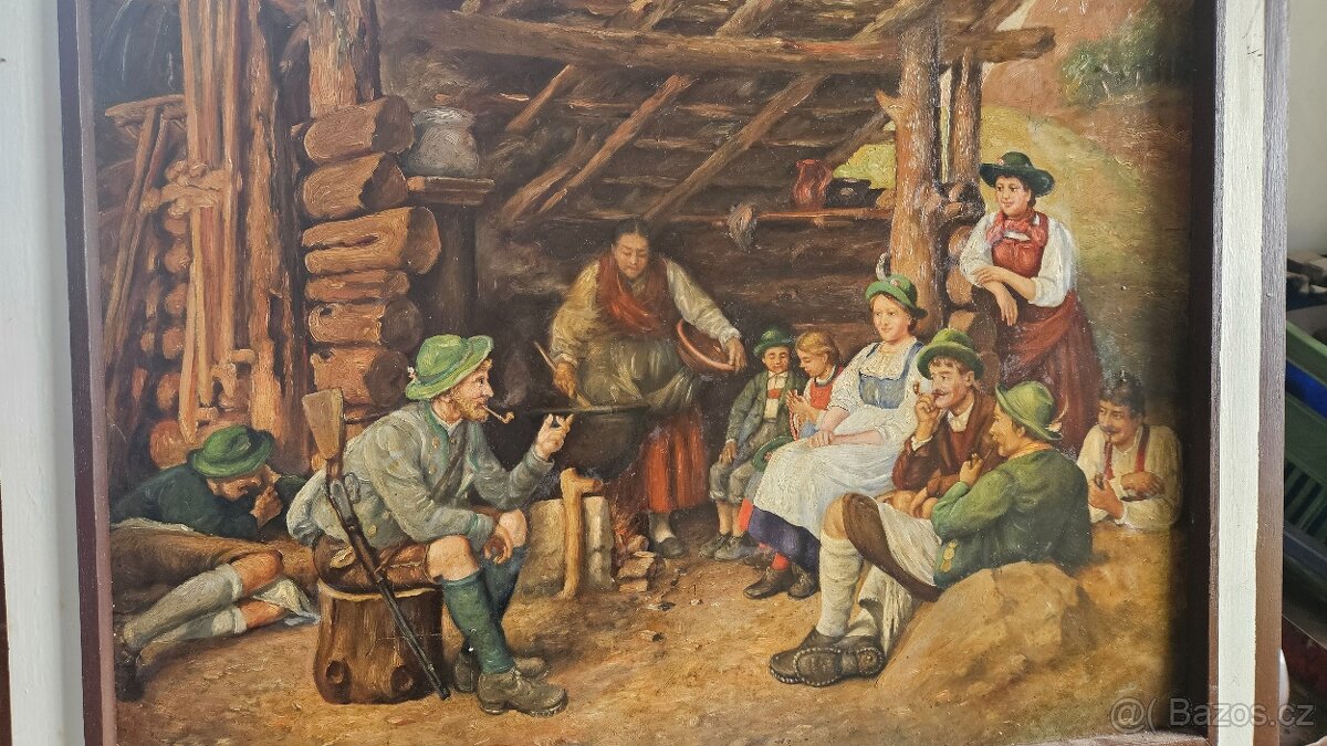 Obraz olej, překližka - 7