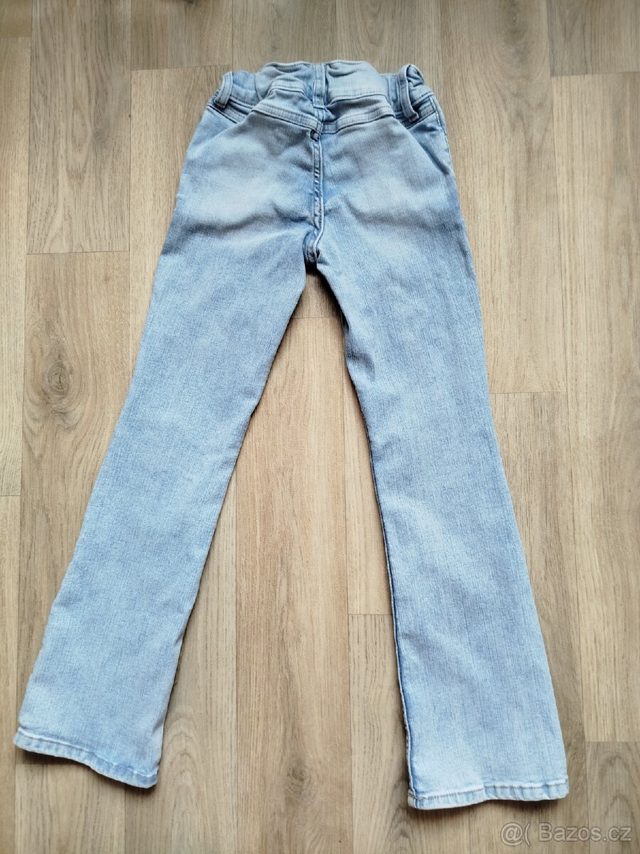 Džíny do zvonu, H&M, vel.140 - 7