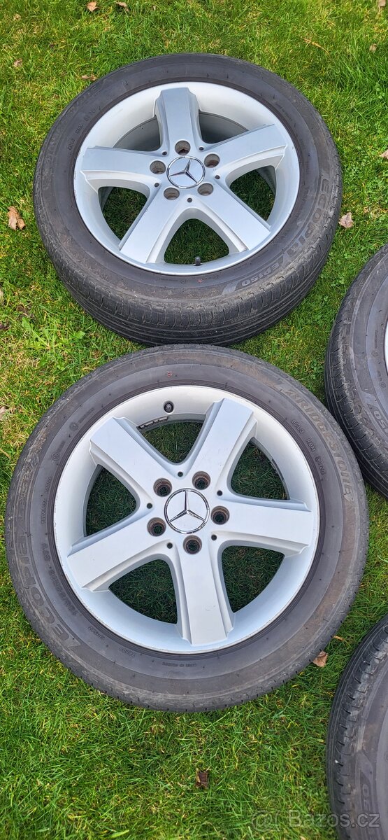 Mercedes - originál kola-elektrony s pneu 195/55/16 - 7