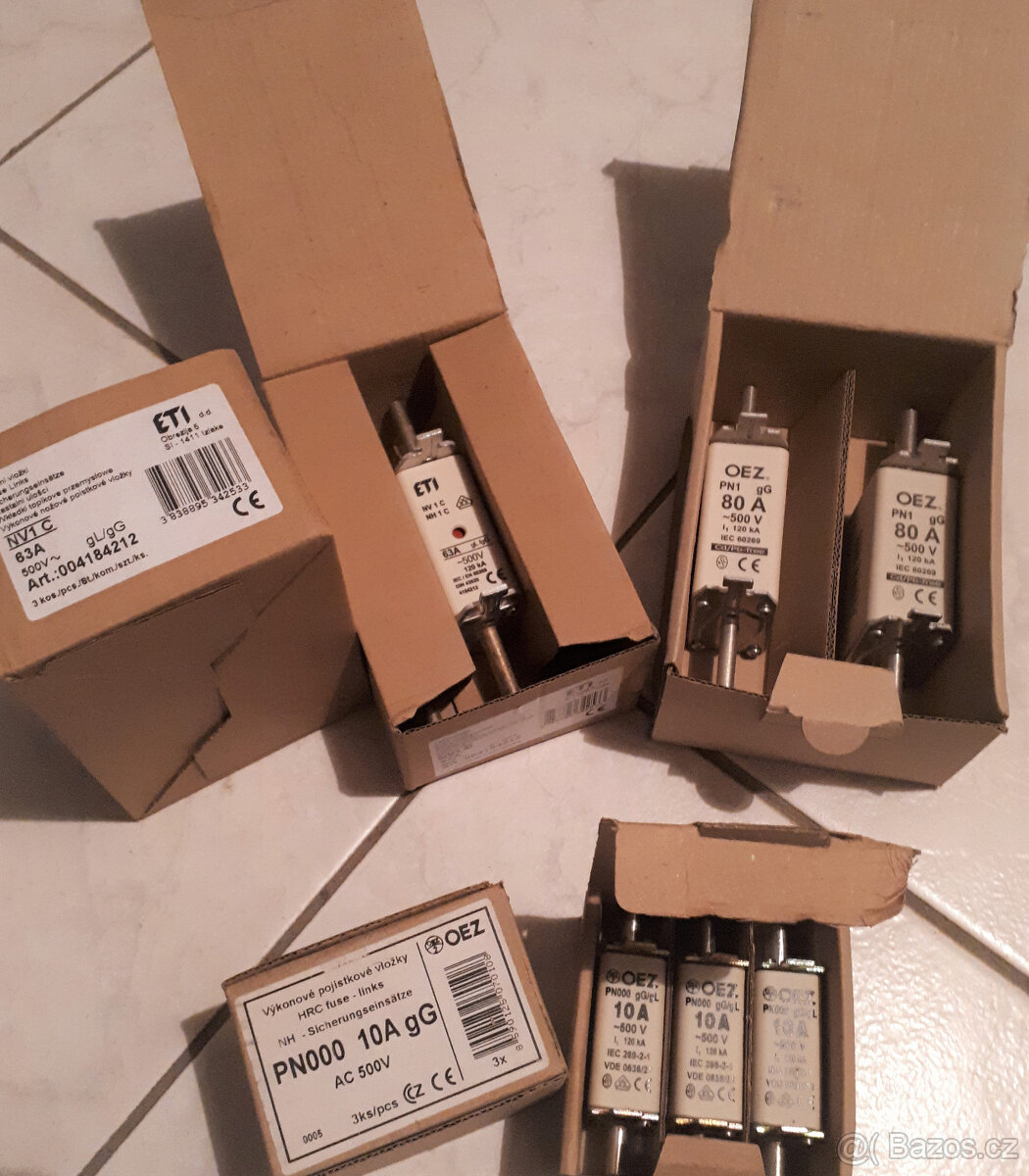 Nožové pojistky 10A-300A -50% SLEVA - 7