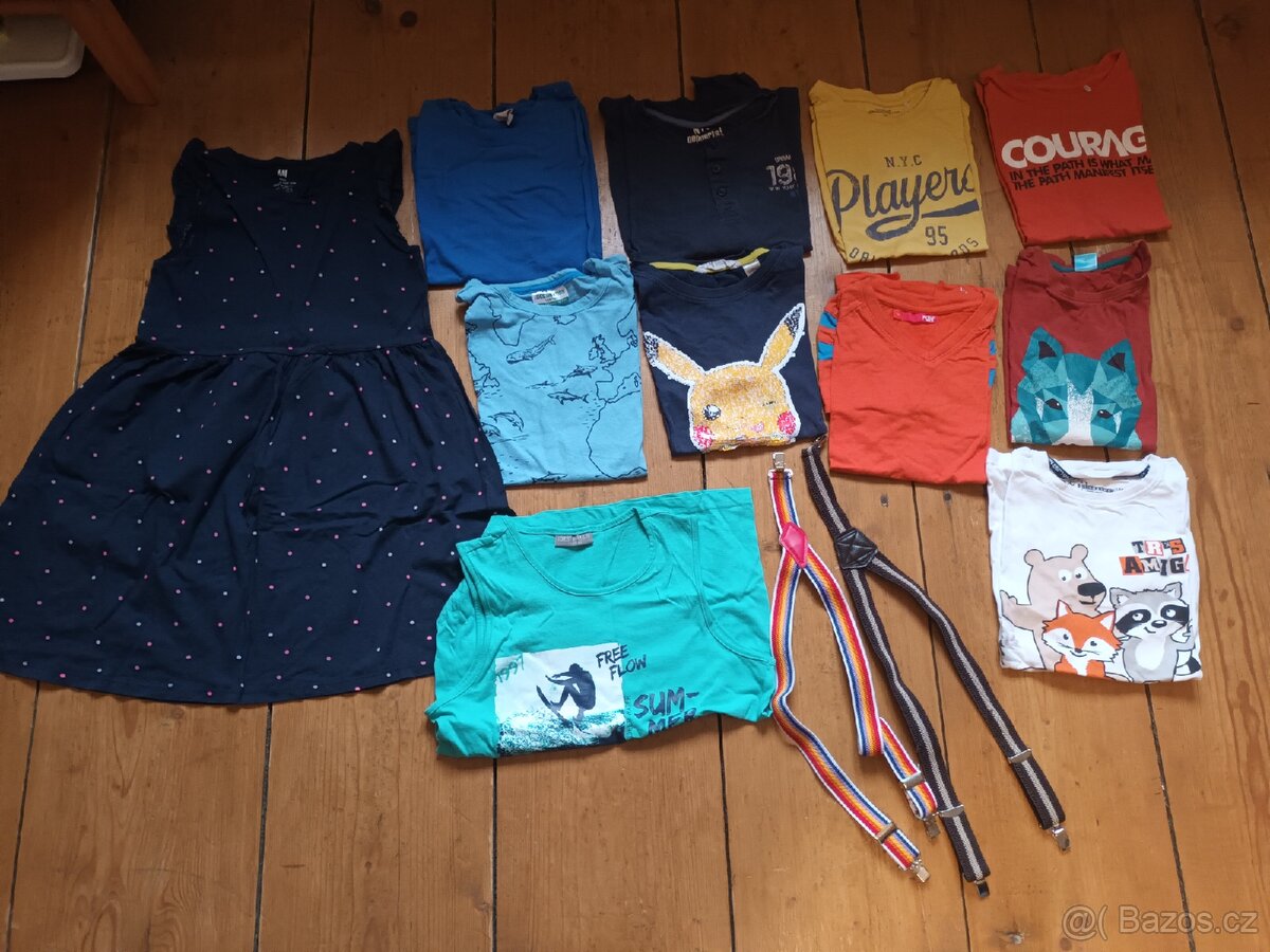 Dětské oblečení a boty, pro děti 3-12 let, víc než 150 kusů - 7