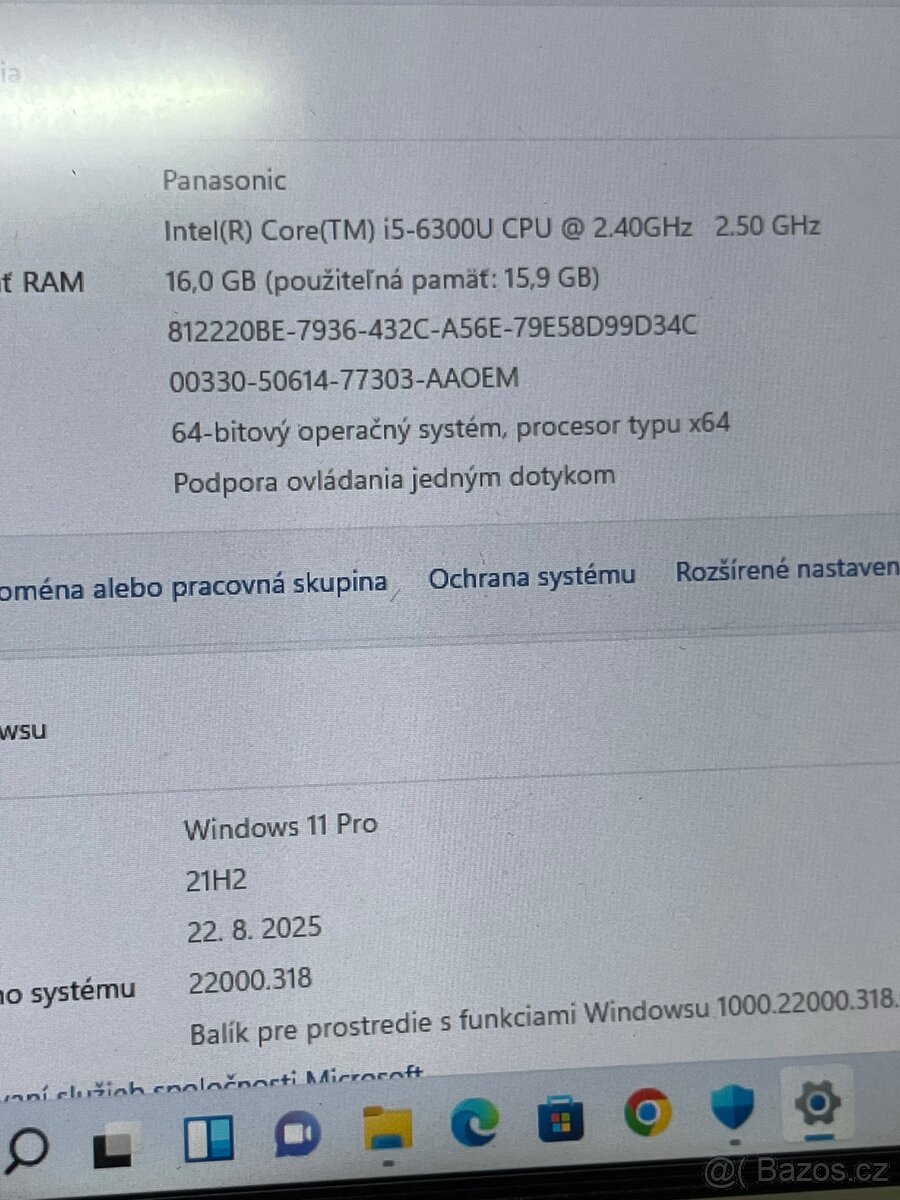 W11 Panasonic tablet turbo i5 SSD500 - 7