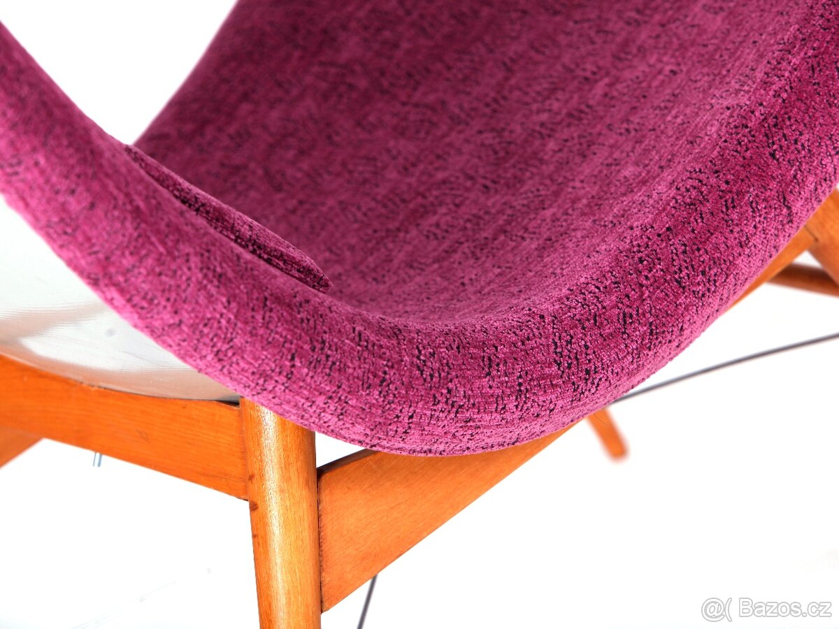 Designová skeletová retro křesla M. Navrátil - 7