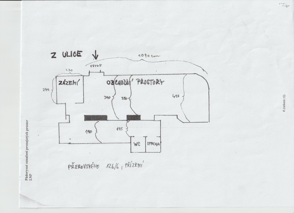 Na pronájem obchodní prostory(69 m2)v Třebíči-Přerovského ul - 7
