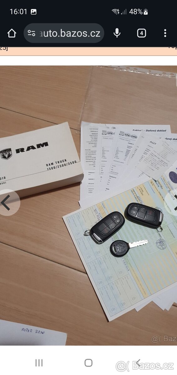 Prodám Dodge ram 5.7 LPG ČR - 7