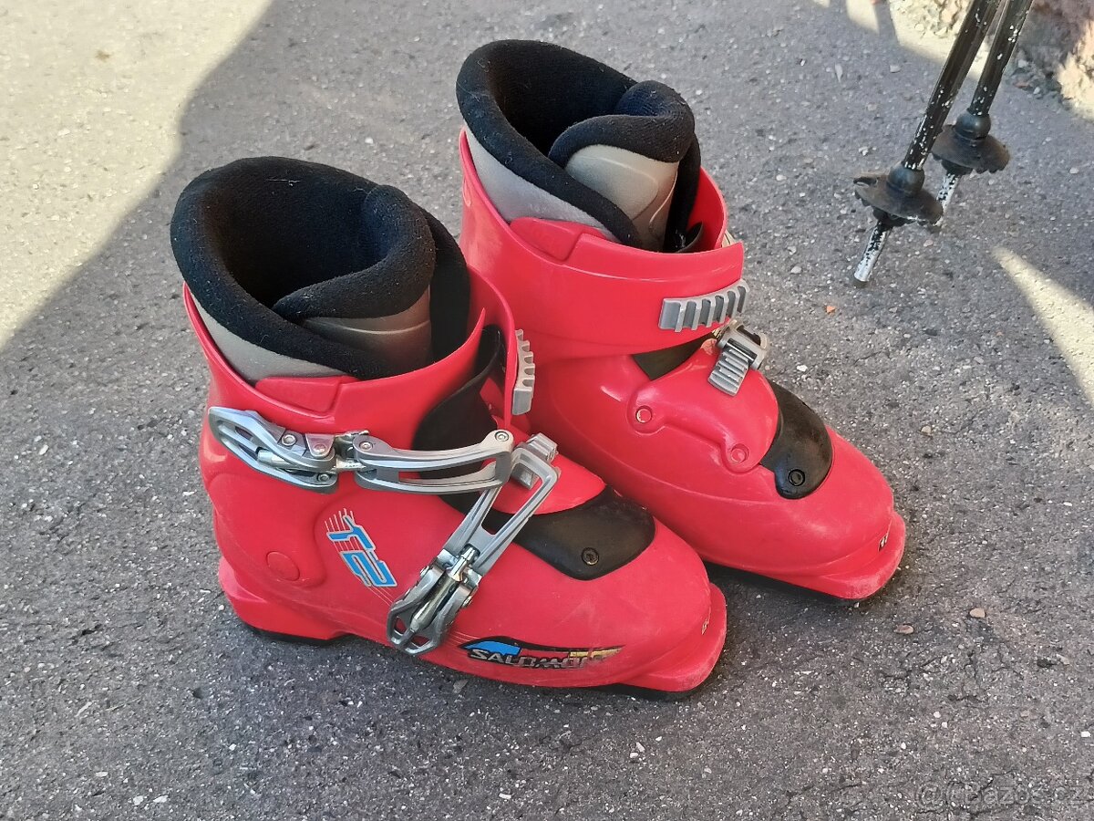 Dětské lyže Rossignol 110 cm, boty, hůlky - 7