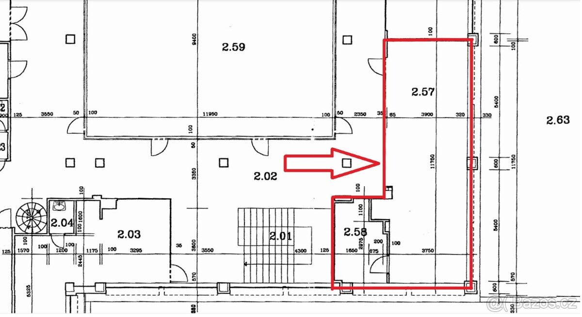 Obchodní centrum Kněžna 55 m2 pěší zóna Rychnov nad Kněžnou - 7