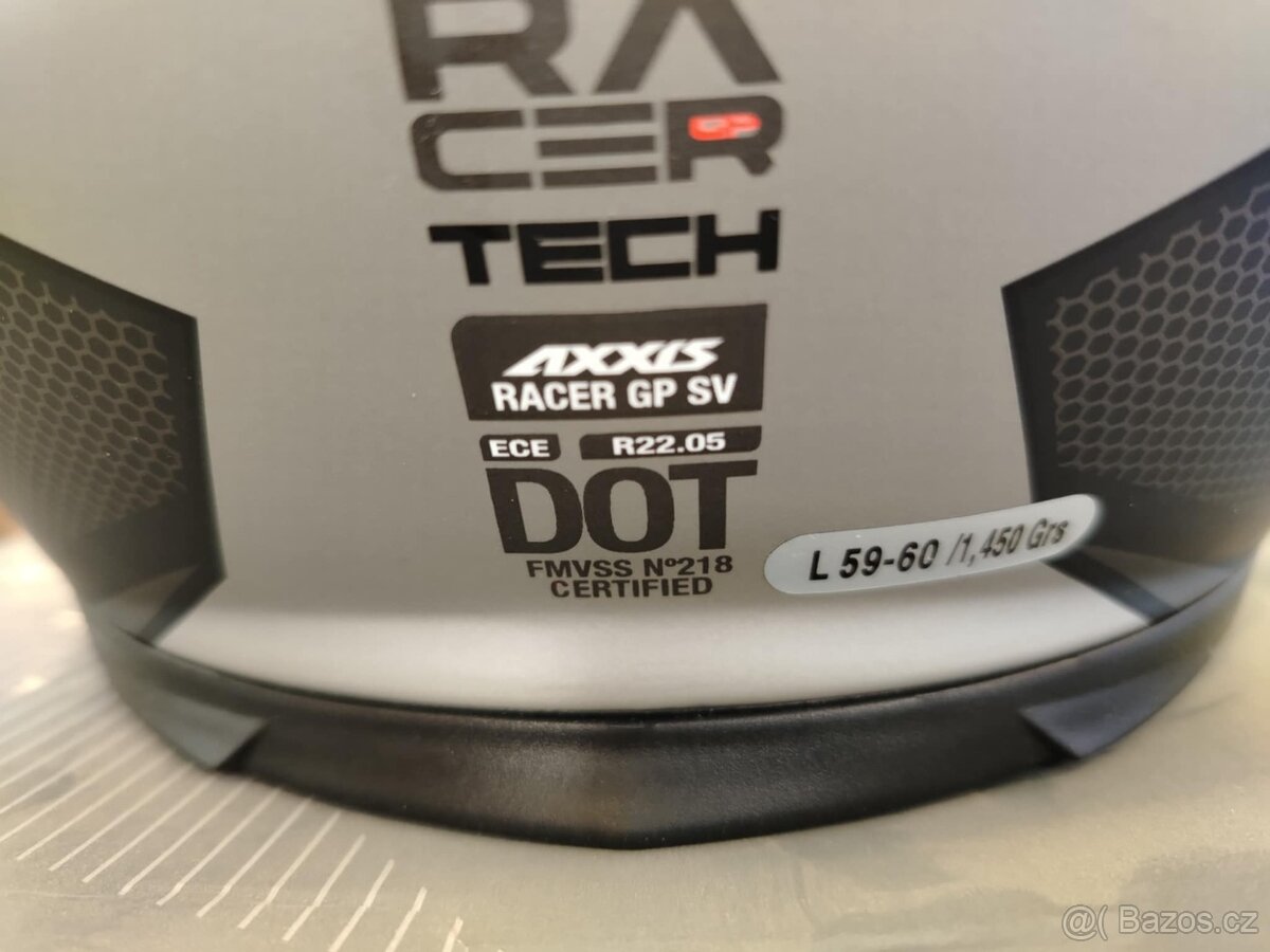 nová přilba AXXIS RACER GP SV FIBER tech velikost L - 7